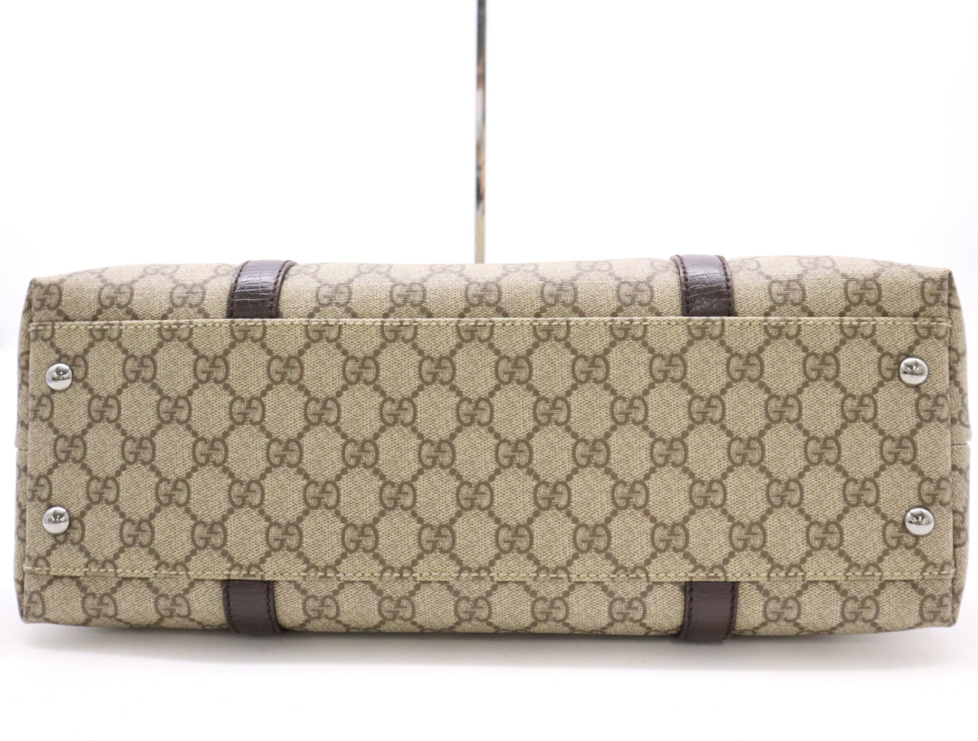 GUCCI GG Supreme 114595 Canvas GG Supreme Tote Bag Beige Handbag