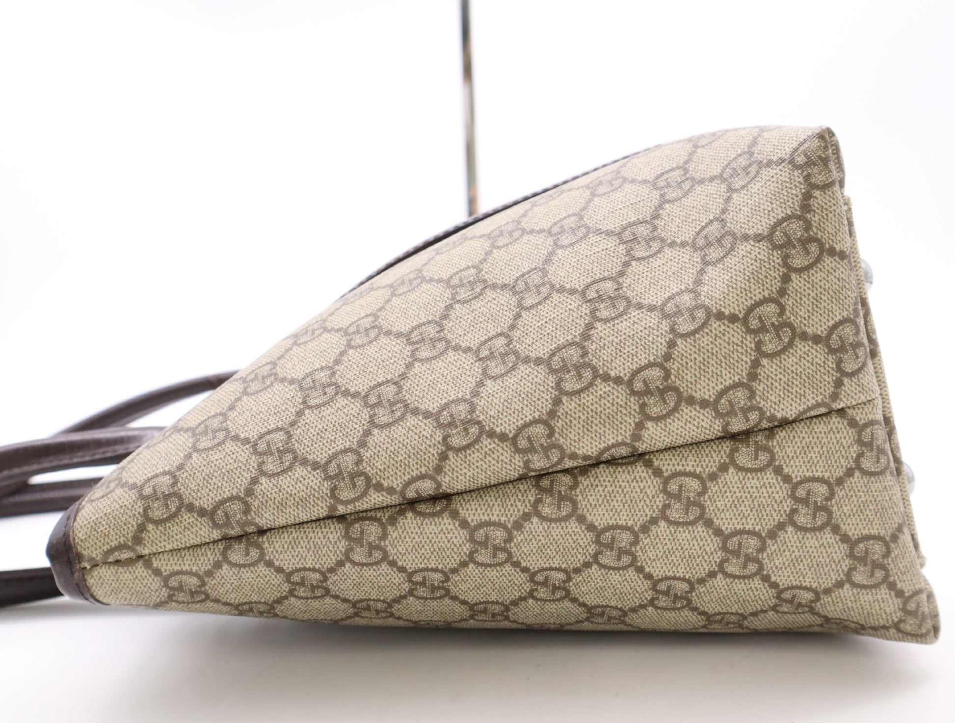 GUCCI GG Supreme 114595 Canvas GG Supreme Tote Bag Beige Handbag