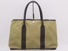 HERMES Toile Officier Negonda P Stamp Garden Party PM Khaki Brown Tote Bag