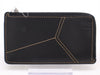 LOEWE C510G17X01 Calfskin Puzzle Stitch Card Case Smart Wallet Black