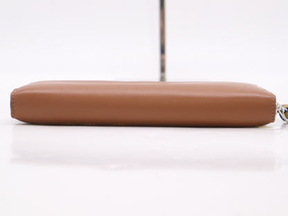 LOEWE Classic Calfskin Zip-Around Wallet in Tan Ocher 262216 Wallet