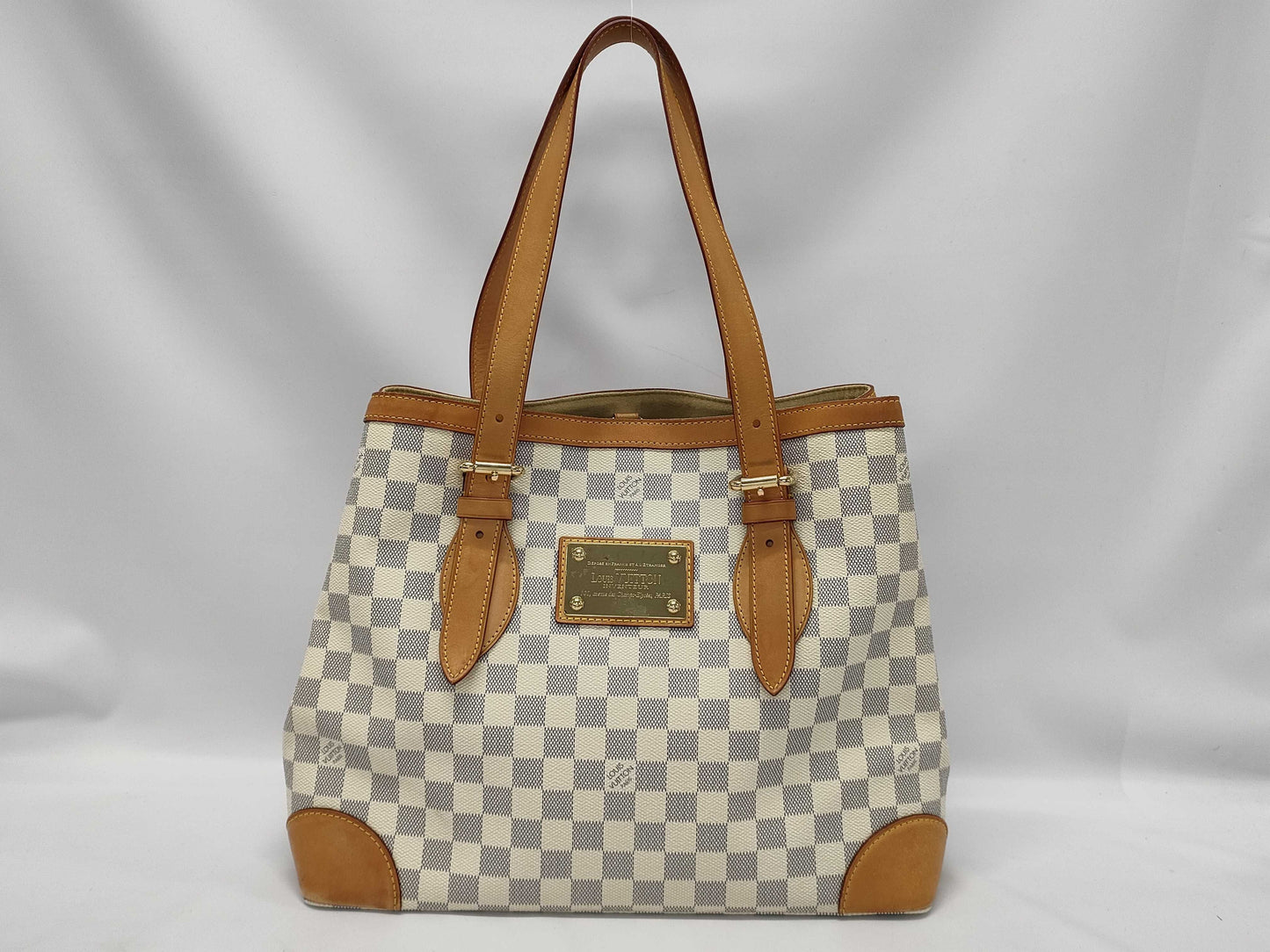 LOUIS VUITTON N51206 Azure Hampstead MM Tote Bag