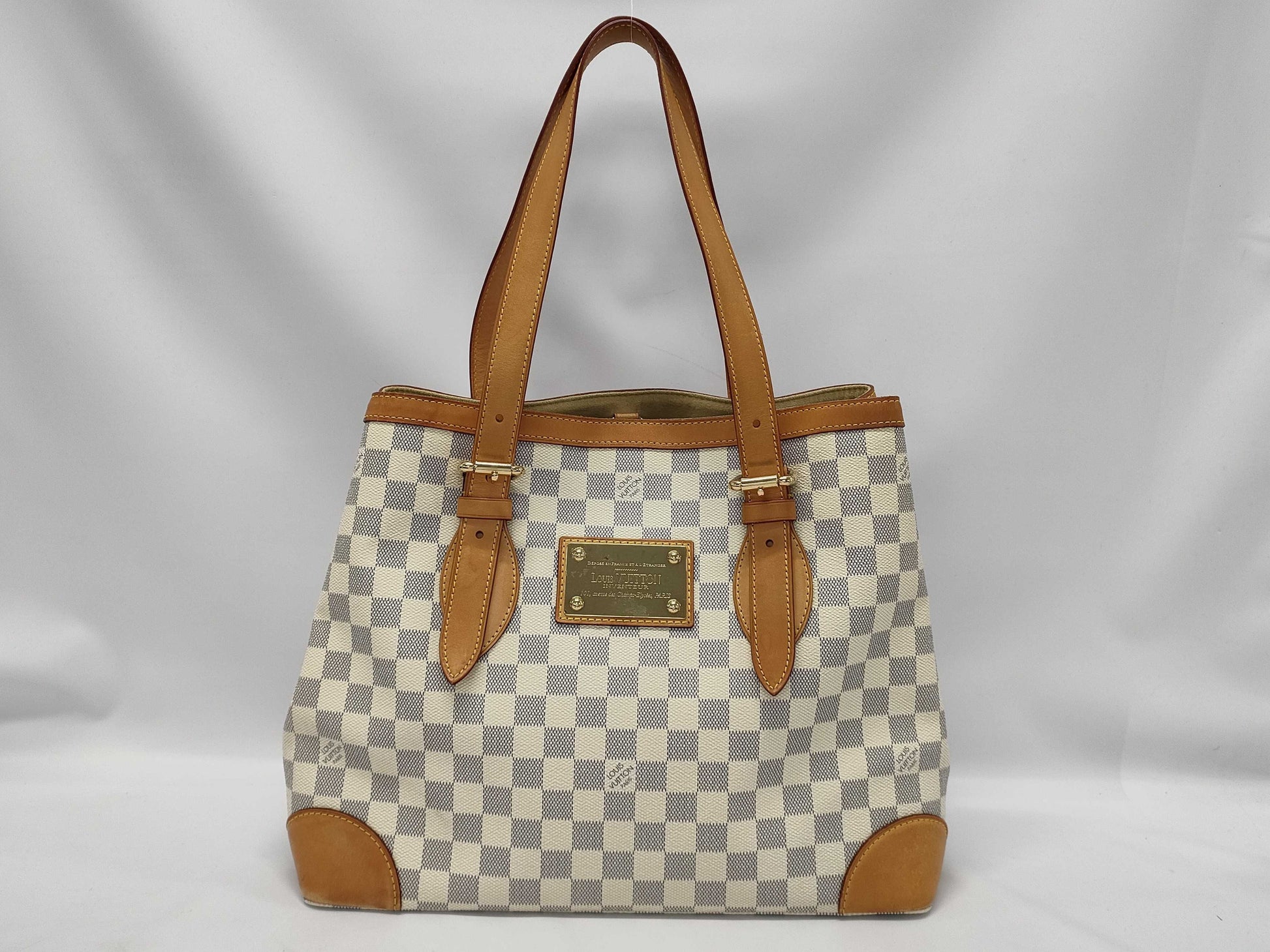 LOUIS VUITTON N51206 Azure Hampstead MM Tote Bag