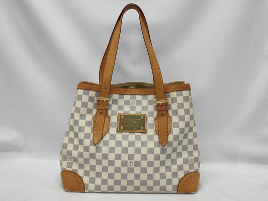 LOUIS VUITTON N51206 Azure Hampstead MM Tote Bag