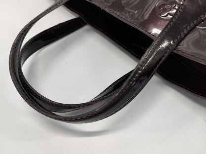 LOUIS VUITTON M93641 Vernis Wilshire PM Amaranth Handbag