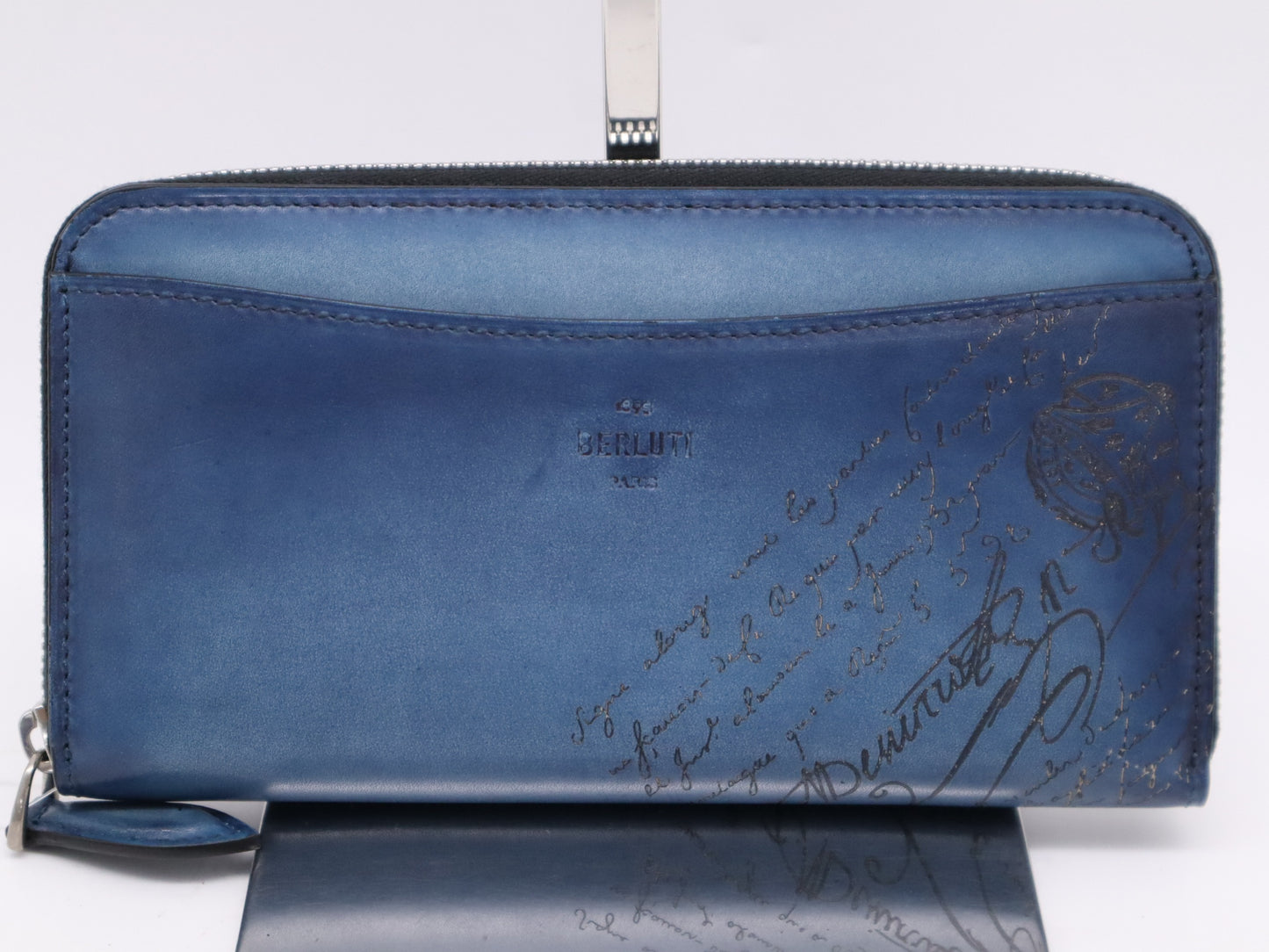 Berluti ITAUBA_NEO-JOUR-V2 Scritto Leather Itauba Neo Wallet