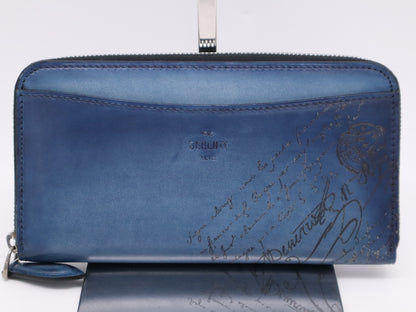 Berluti ITAUBA_NEO-JOUR-V2 Scritto Leather Itauba Neo Wallet