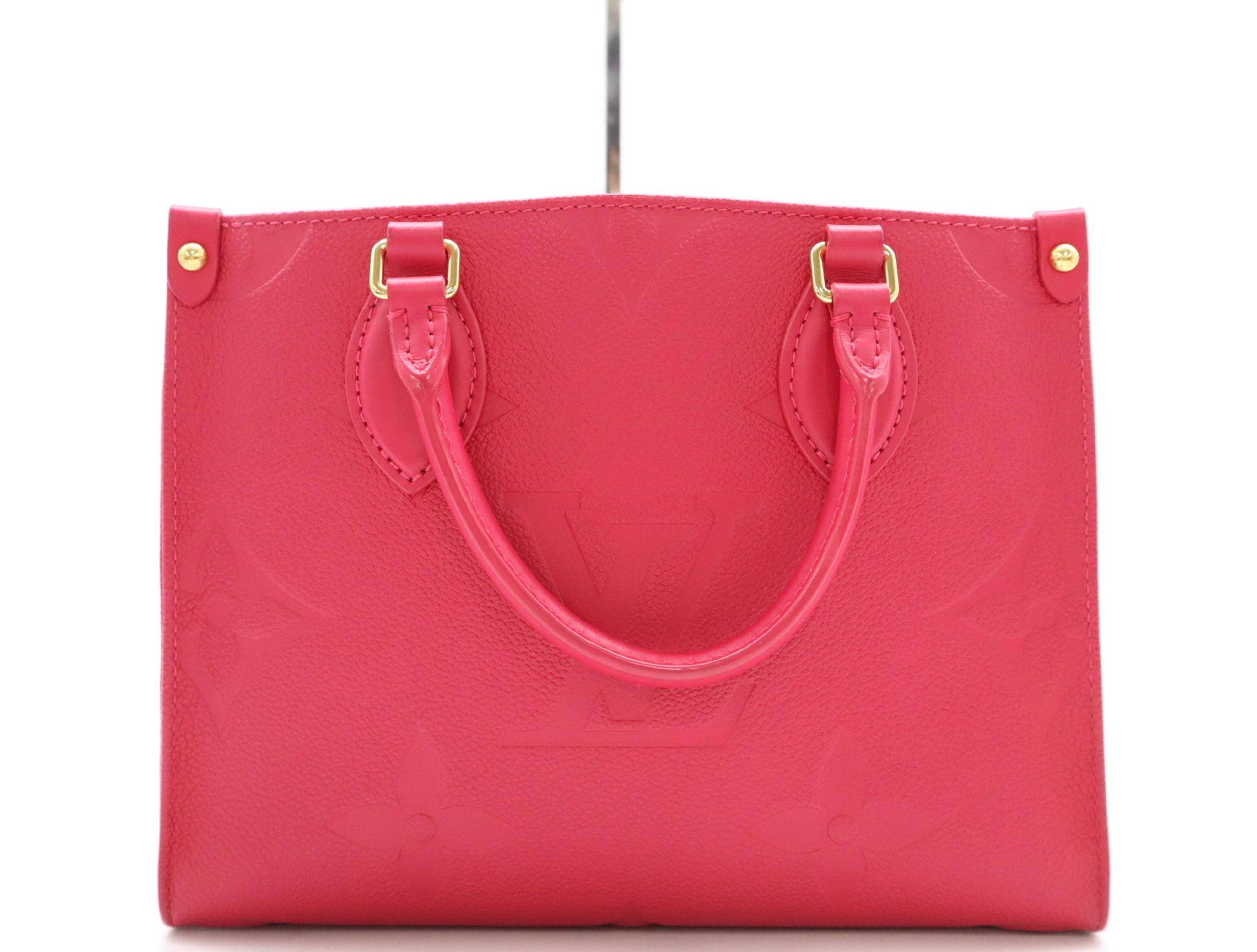 LOUIS VUITTON M45660 Monogram Empreinte On the Go PM Freesia Shoulder Bag with Shoulder Strap, RFID Verified