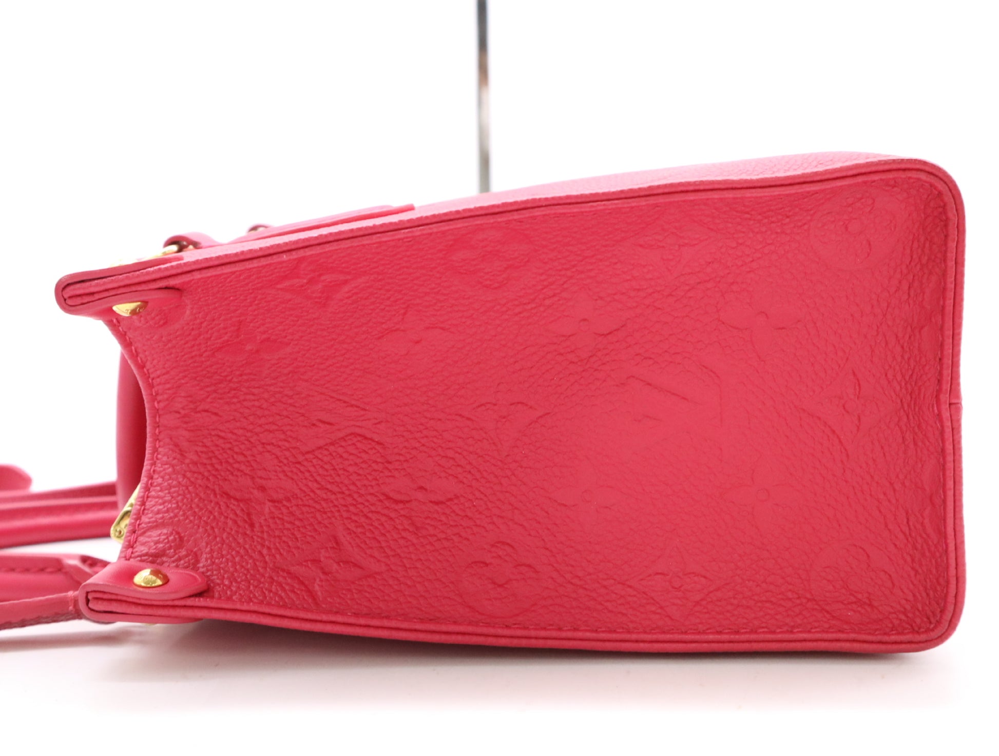 LOUIS VUITTON M45660 Monogram Empreinte On the Go PM Freesia Shoulder Bag with Shoulder Strap, RFID Verified