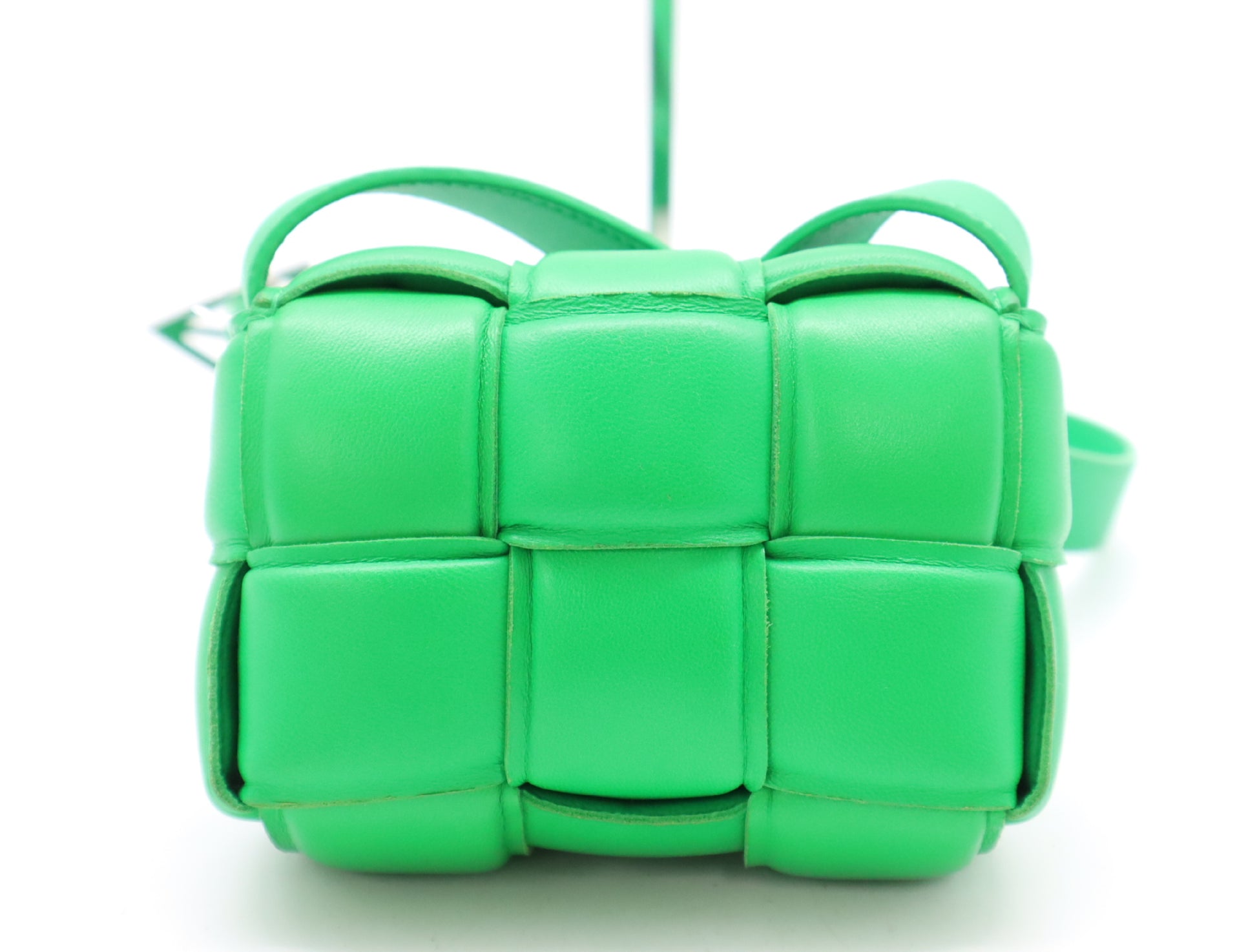 BOTTEGA VENETA Intrecciato Large Padded Cassette Leather Shoulder Bag, Paraquito, with Dust Bag