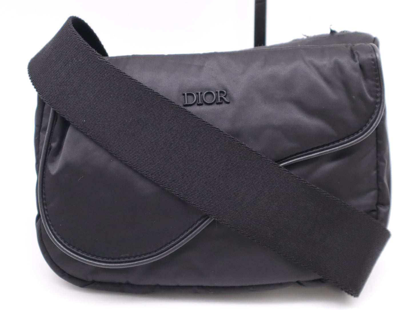 Dior Nylon Saddle Bag Body Bag Black Shoulder Bag
