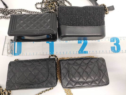 CHANEL Lambskin Grained Calfskin & Tweed Success Story Trunk Set 