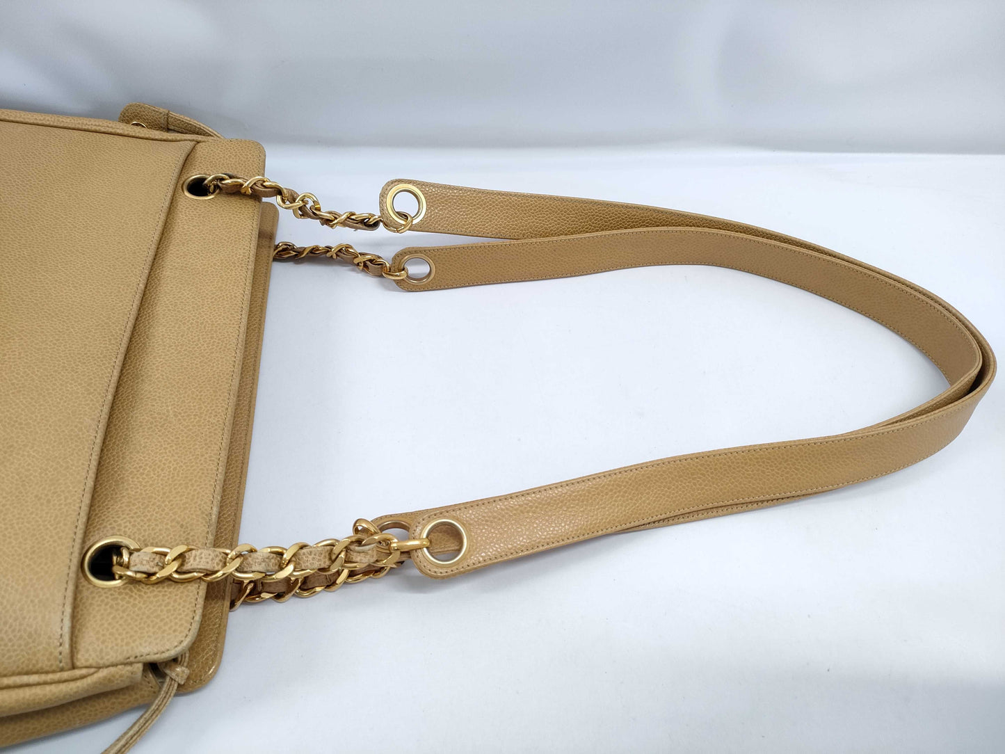 CHANEL Caviar Skin Triple Coco Chain Shoulder Bag with GD Hardware 3331107