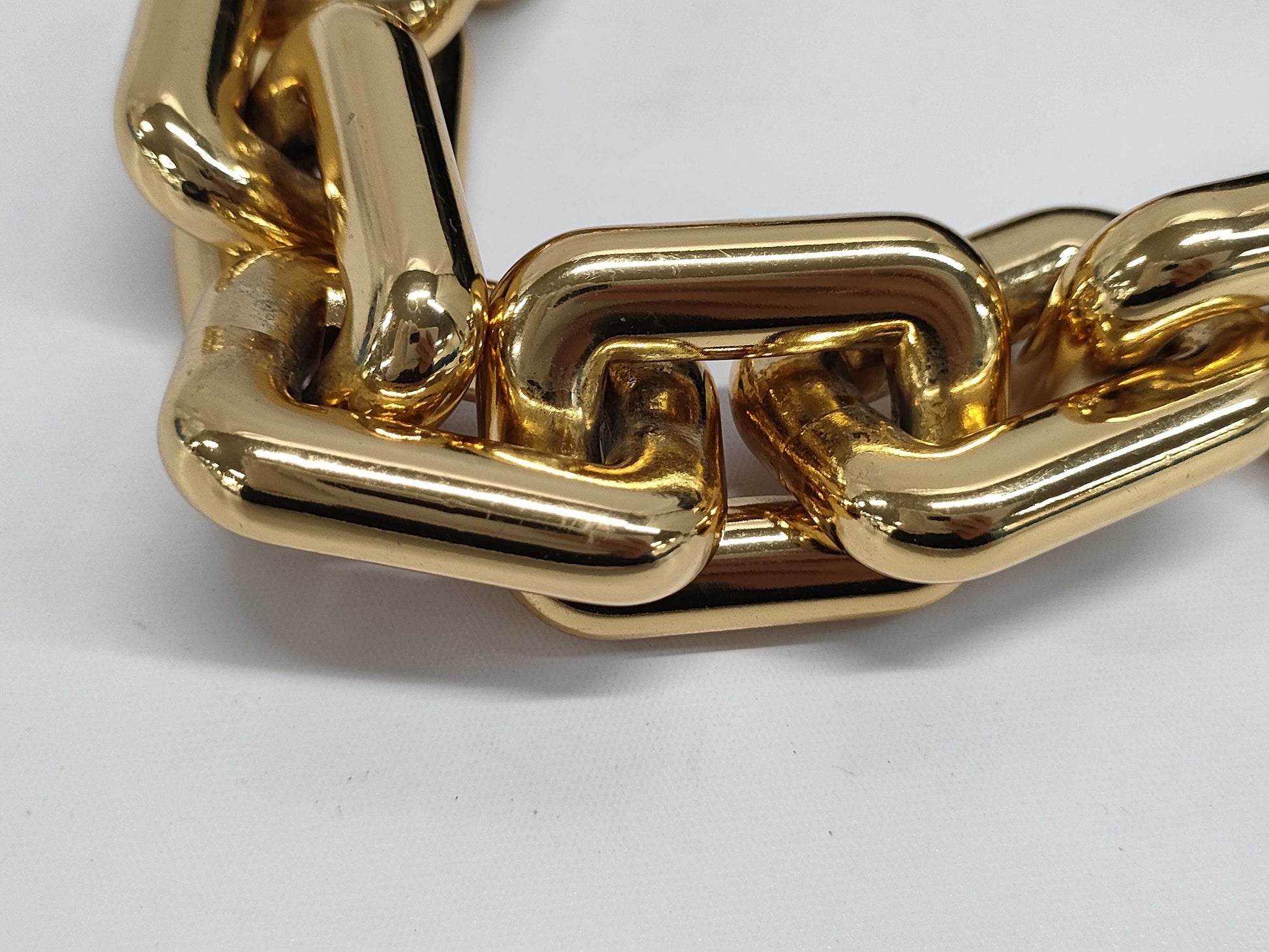 BOTTEGA VENETA Leather Pouch Chain Shoulder Bag Black Shoulder Bag