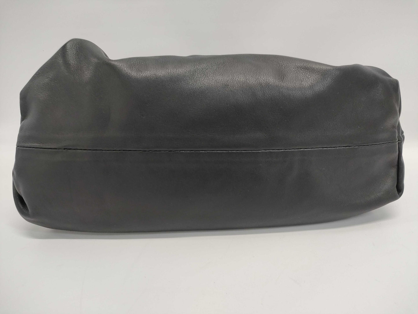 BOTTEGA VENETA Leather Pouch Chain Shoulder Bag Black Shoulder Bag