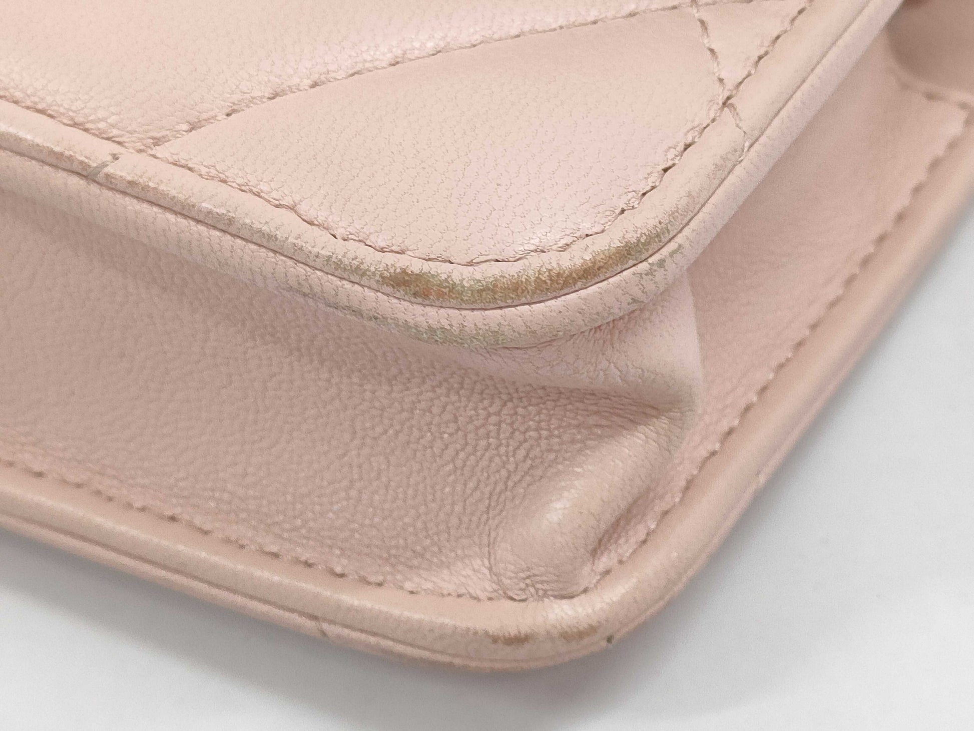 CHANEL Lambskin Phone Case with Chain Clutch, Pink, ETGPEKCC, Box Included