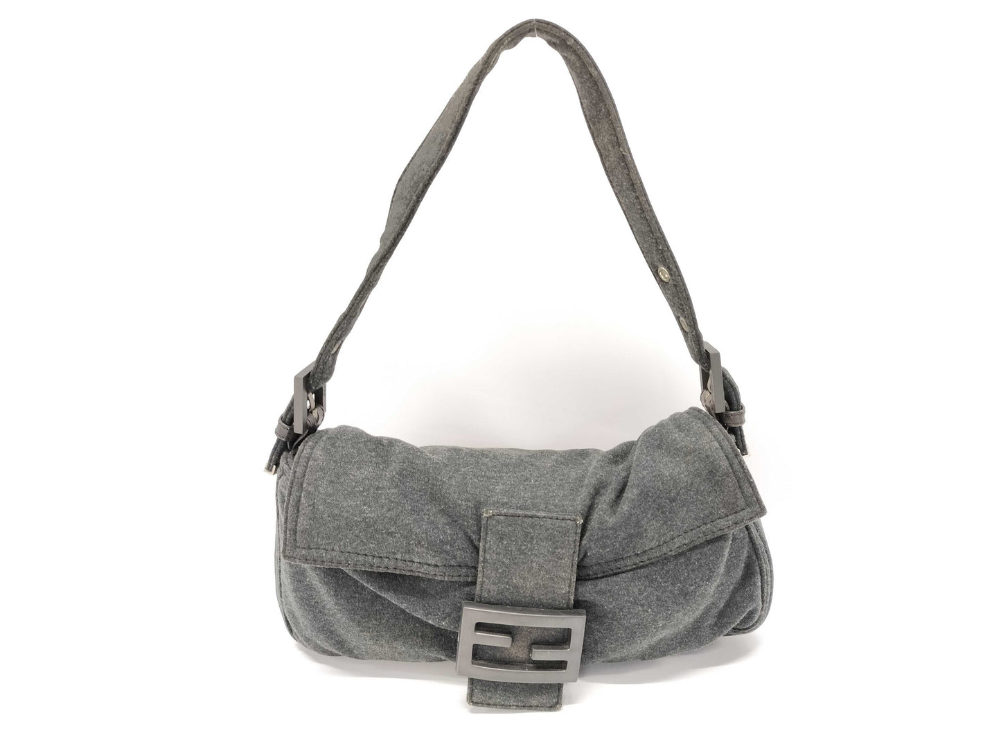 FENDI Mamma Bucket Wool Handbag