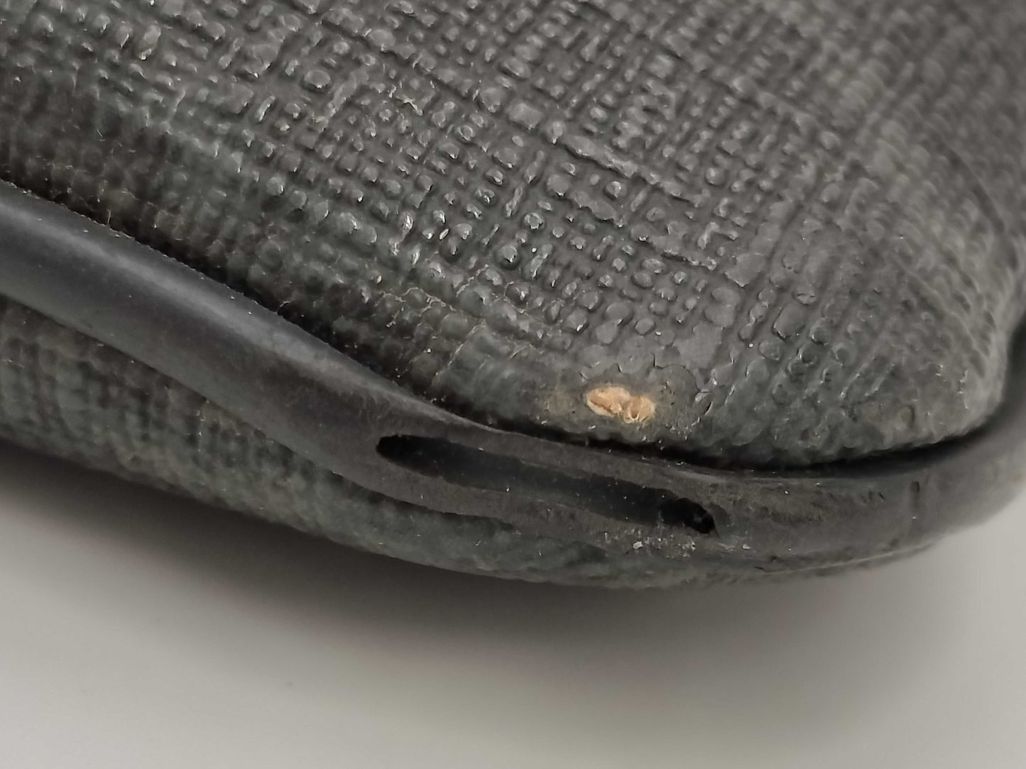 GUCCI GG Supreme PVC and Leather Shoulder Bag, Black and Gray, 162904