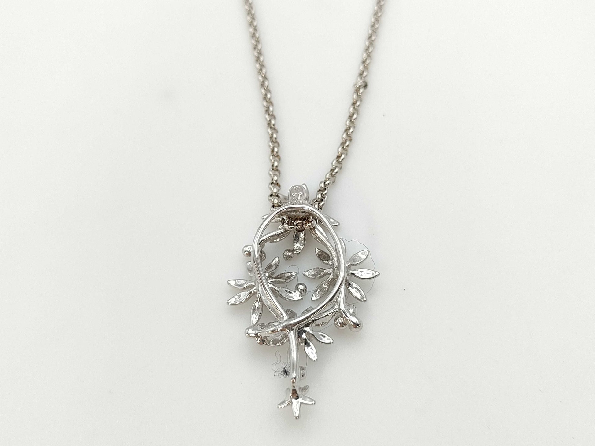 TASAKI D0.16ct K18WG 8.0g Necklace 