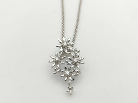 TASAKI D0.16ct K18WG 8.0g Necklace 