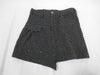 Ys Yohji Yamamoto Polka Dot Pattern Asymmetrical Shorts, Black, Size 2