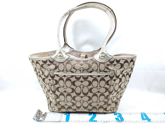 COACH Signature Flower Tote Bag