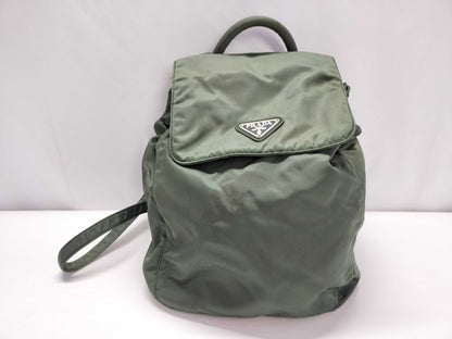 PRADA Nylon Prada Nylon Backpack Green Backpack