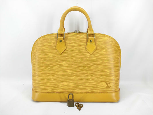 LOUIS VUITTON Epi Alma Yellow Handbag