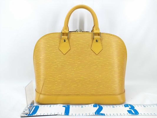 LOUIS VUITTON Epi Alma Yellow Handbag