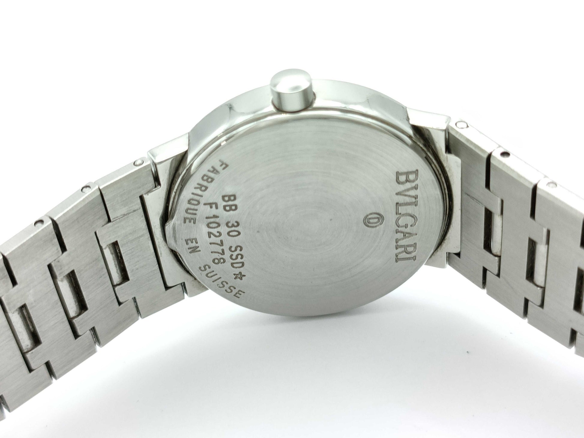 BVLGARI BB30SSD F102778 Quartz Black Dial Women's Watch