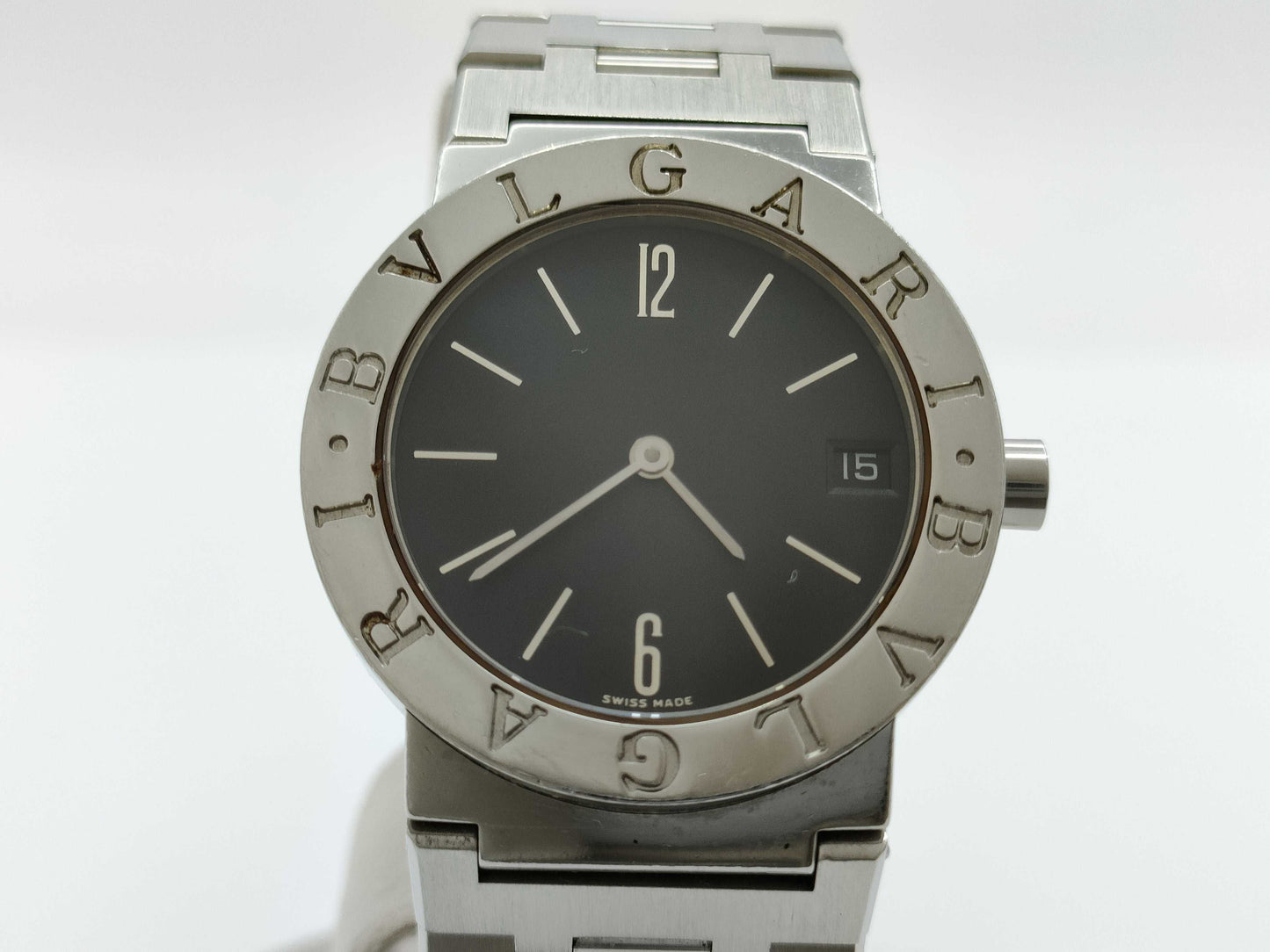 BVLGARI BB30SSD F102778 Quartz Black Dial Women's Watch