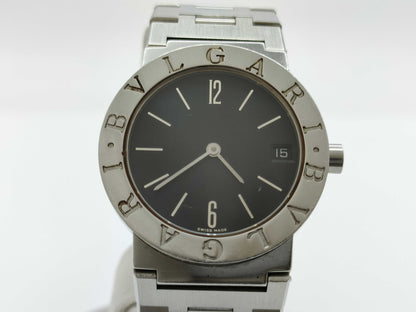 BVLGARI BB30SSD F102778 Quartz Black Dial Women's Watch