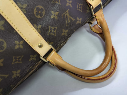 LOUIS VUITTON Monogram Keepall Bandouliere Boston Bag