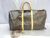 LOUIS VUITTON Monogram Keepall Bandouliere Boston Bag