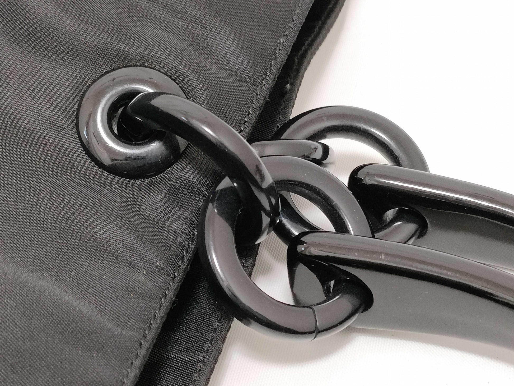 PRADA Nylon Prada Nylon Hand Tote Bag with Plastic Handles in Black