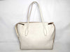 TODS Shopping Tote Medium Leather White Tote Bag