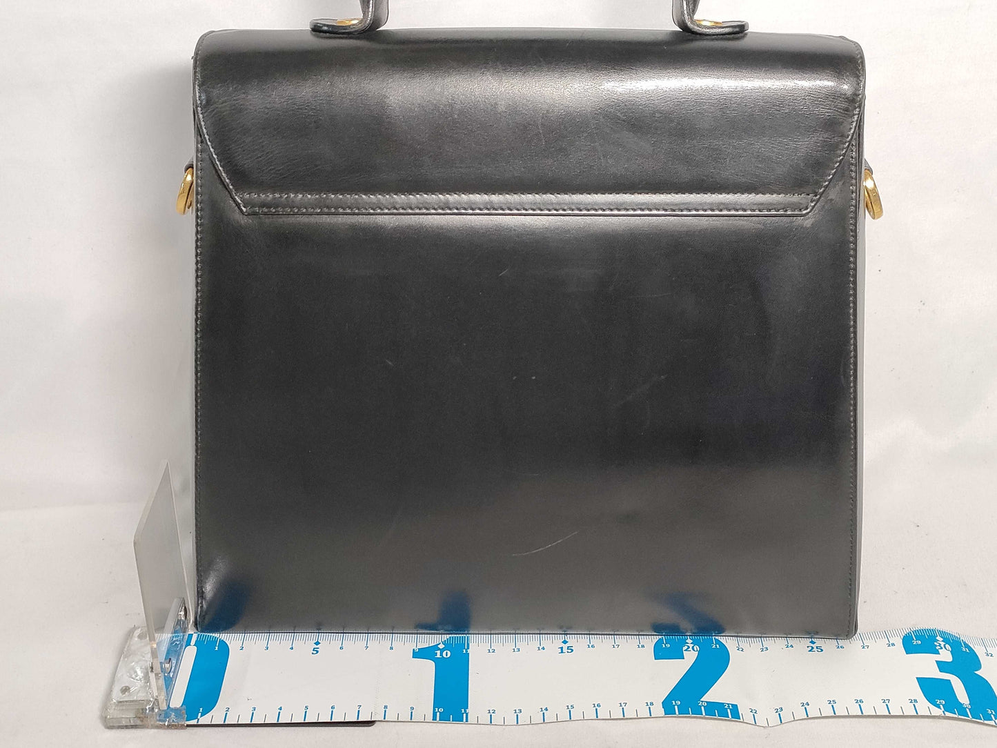 Salvatore Ferragamo Gancini Ferragamo 0536 Handbag Gancini Leather Black Handbag