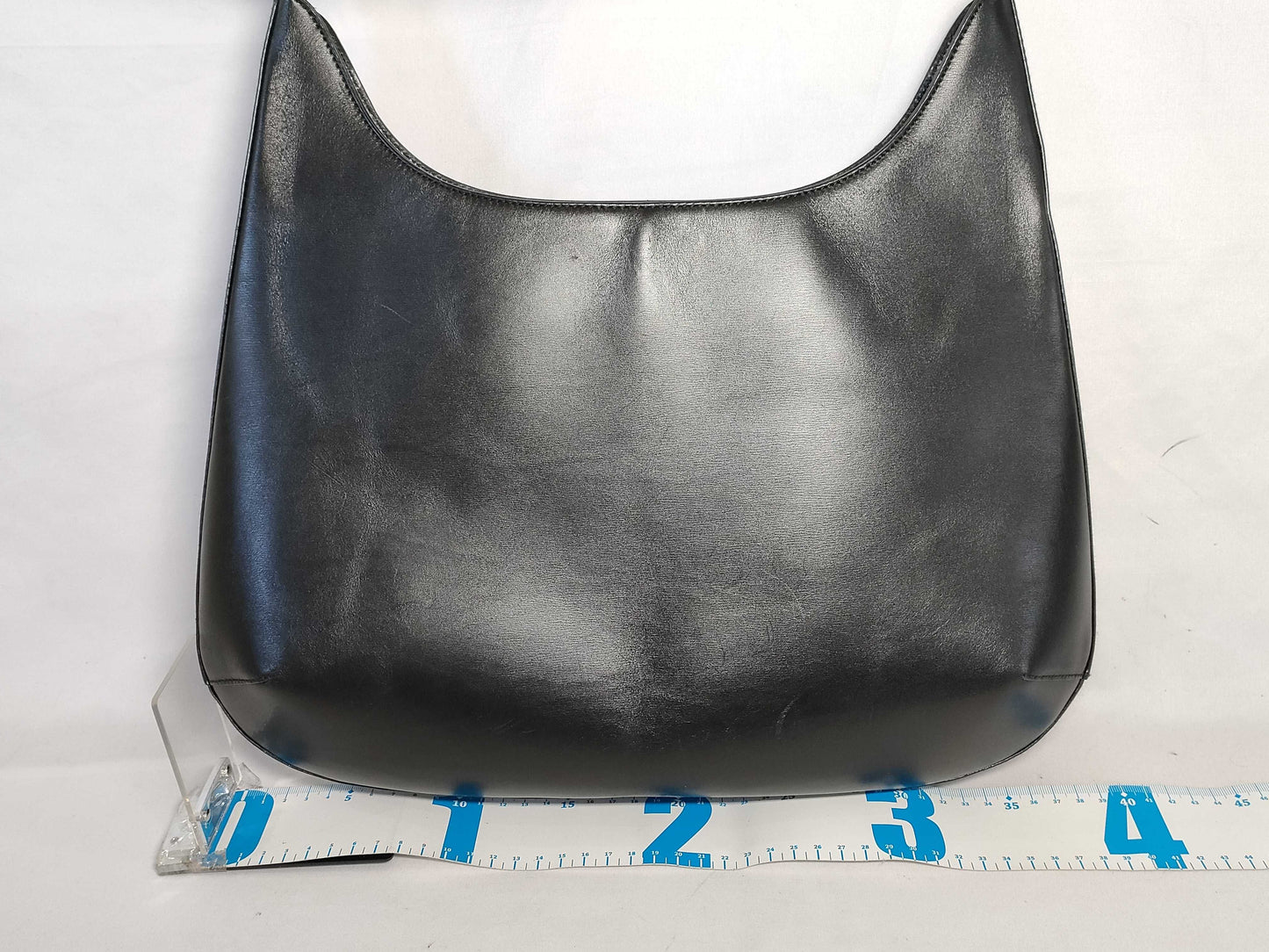 Salvatore Ferragamo Gancini Ferragamo 7657 Hobo Bag, Gancini Leather, Black Handbag