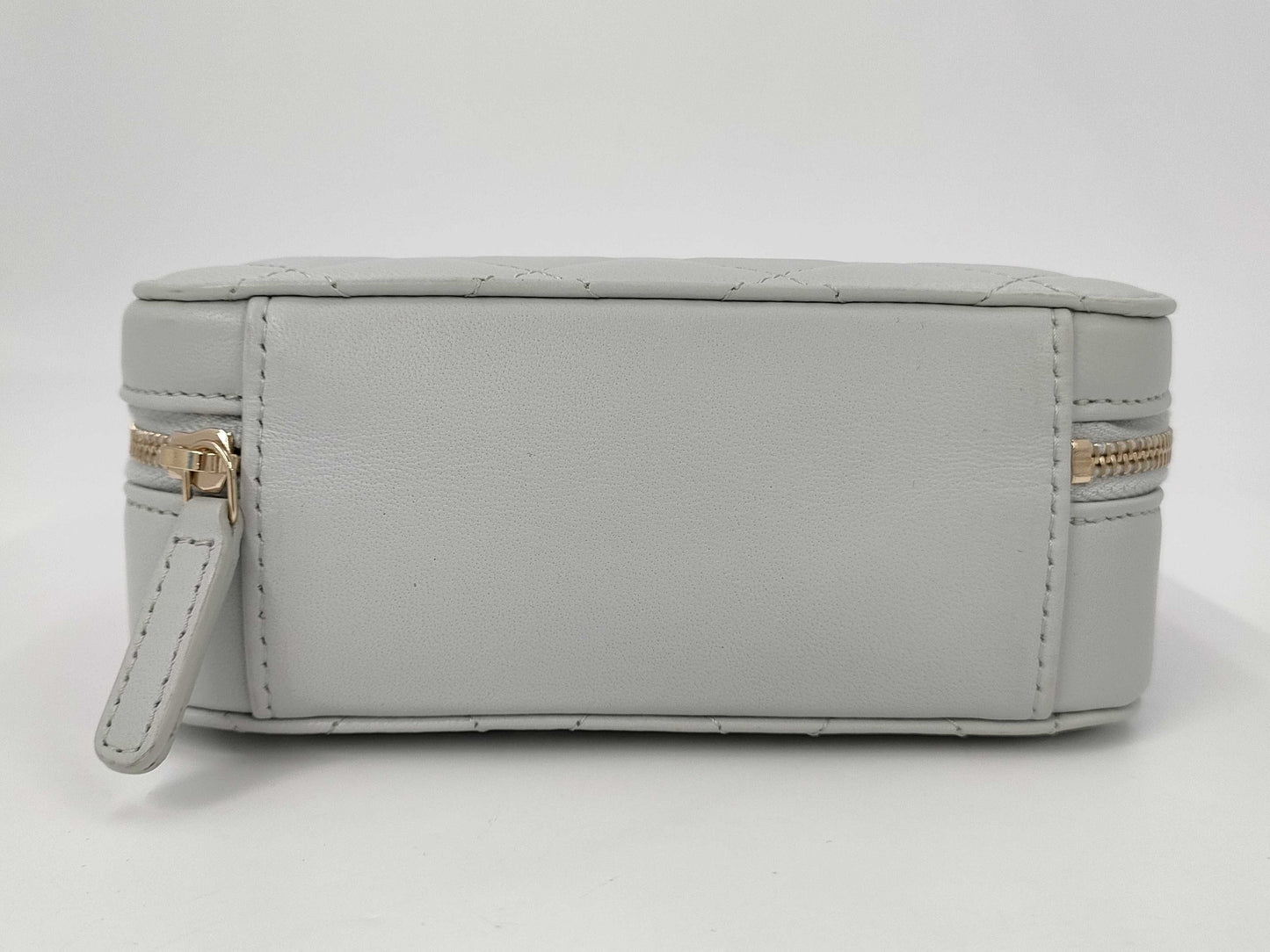 CHANEL Chain Vanity Bag, Coco Ball Matelasse, Light Blue Lambskin, GD Hardware, AP2426 ANPL6U49 Shoulder Bag