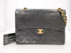 CHANEL Chain Shoulder Bag, Matelasse 25, Vertical, Double Flap, Lambskin, Black, GD Hardware, No. 1, Shoulder Bag
