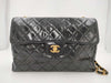 CHANEL Chain Shoulder Bag, Deca Matelasse 30, Single Flap, Lambskin, Black, GD Hardware, A04412, No. 4, Shoulder Bag