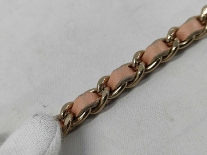 CHANEL Chocobar Chain Shoulder Bag, Canvas, Pink, No. 7 Seal, Shoulder Bag