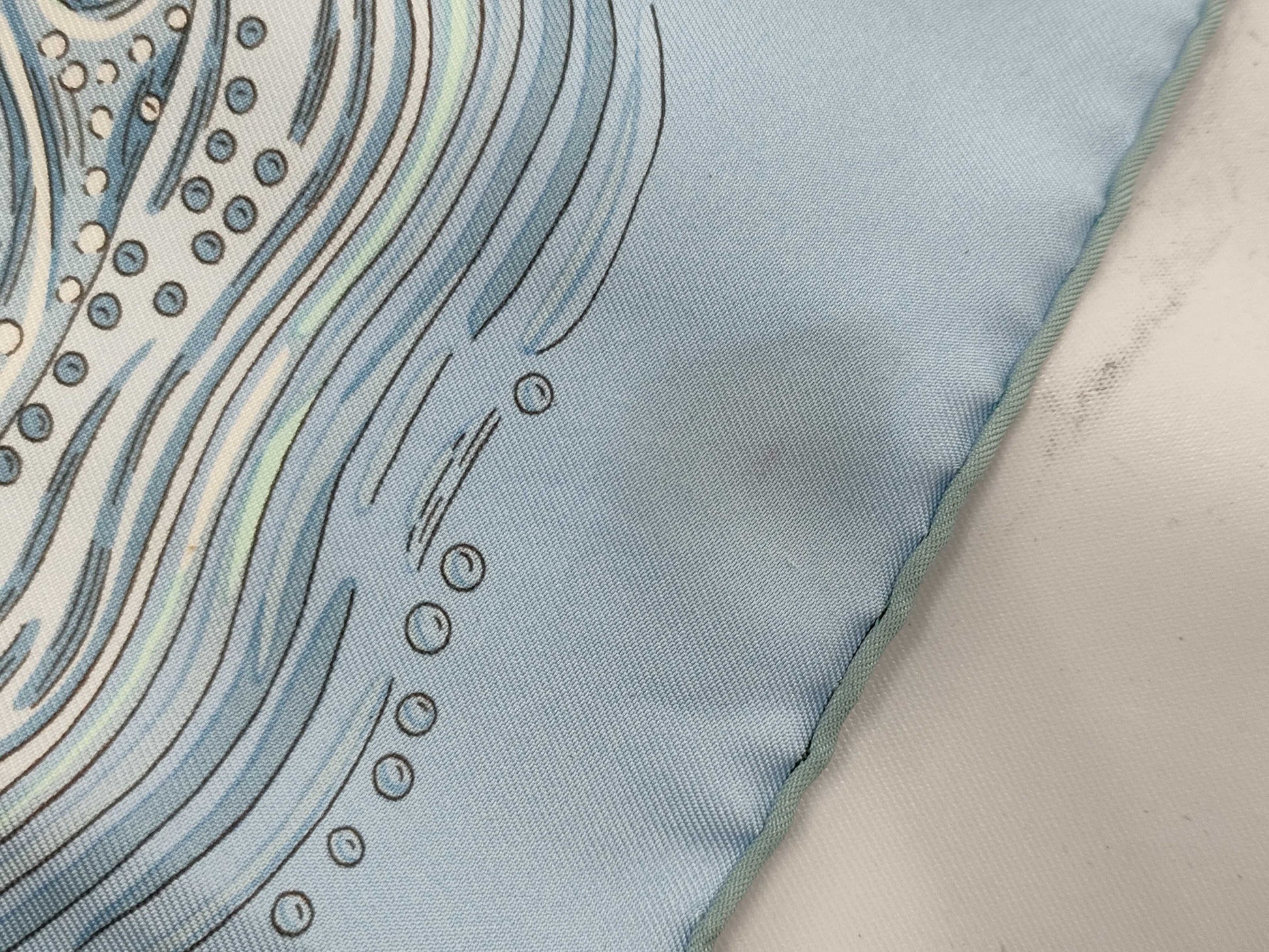 HERMES Carre 90 Light Blue Other Accessories