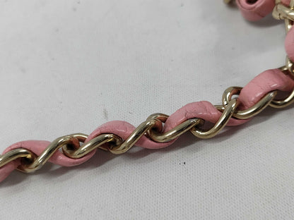 CHANEL Mini Matelasse Chain Shoulder Bag, Caviar Pink, No. 8, with Seal