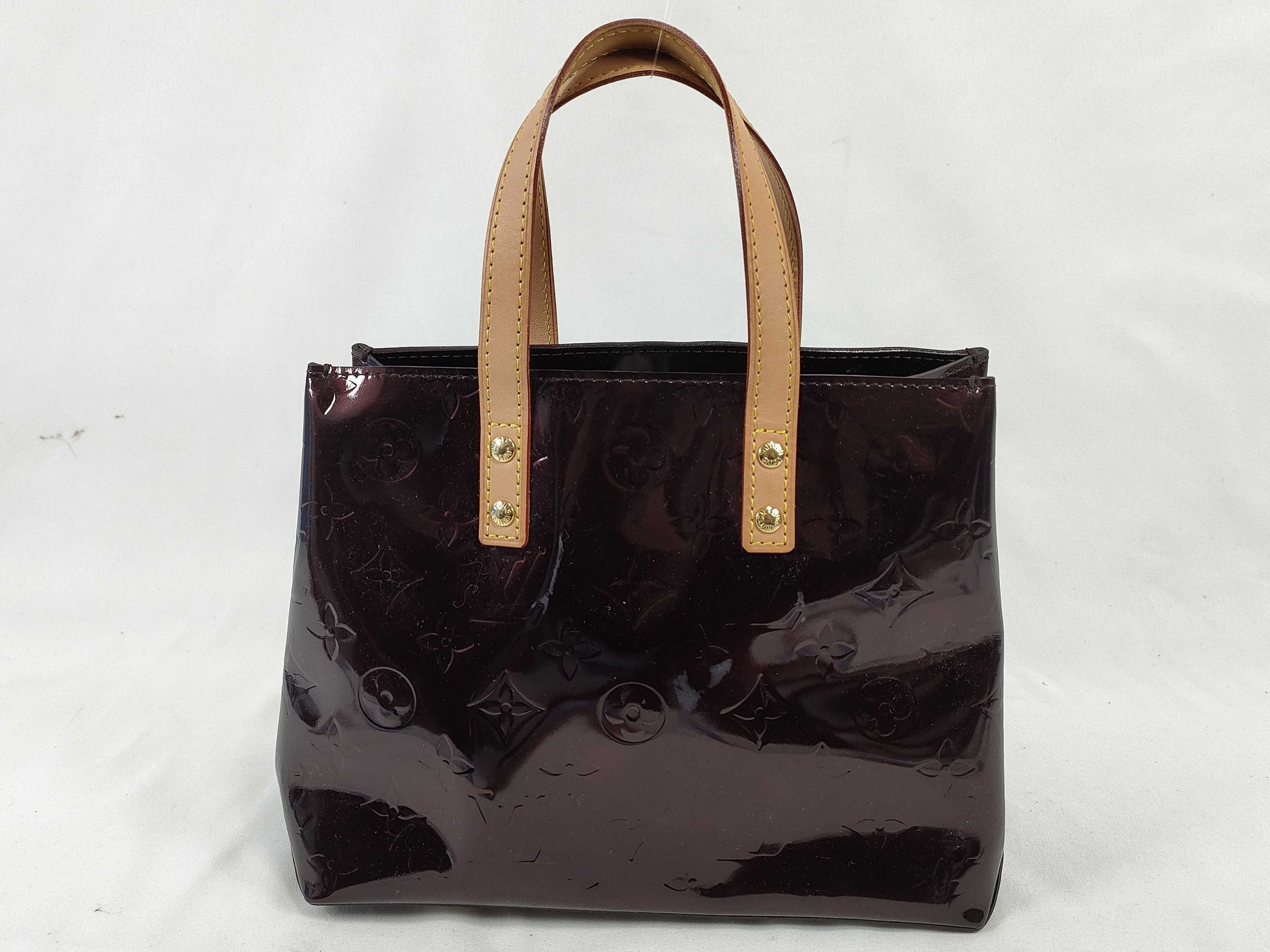 LOUIS VUITTON Vernis Lead PM M91993 Vernis MI1097 Tote Bag