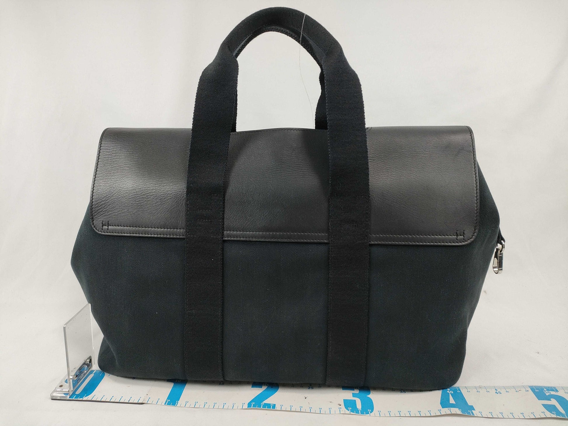 HERMES Valparaiso MM Handbag Black Handbag