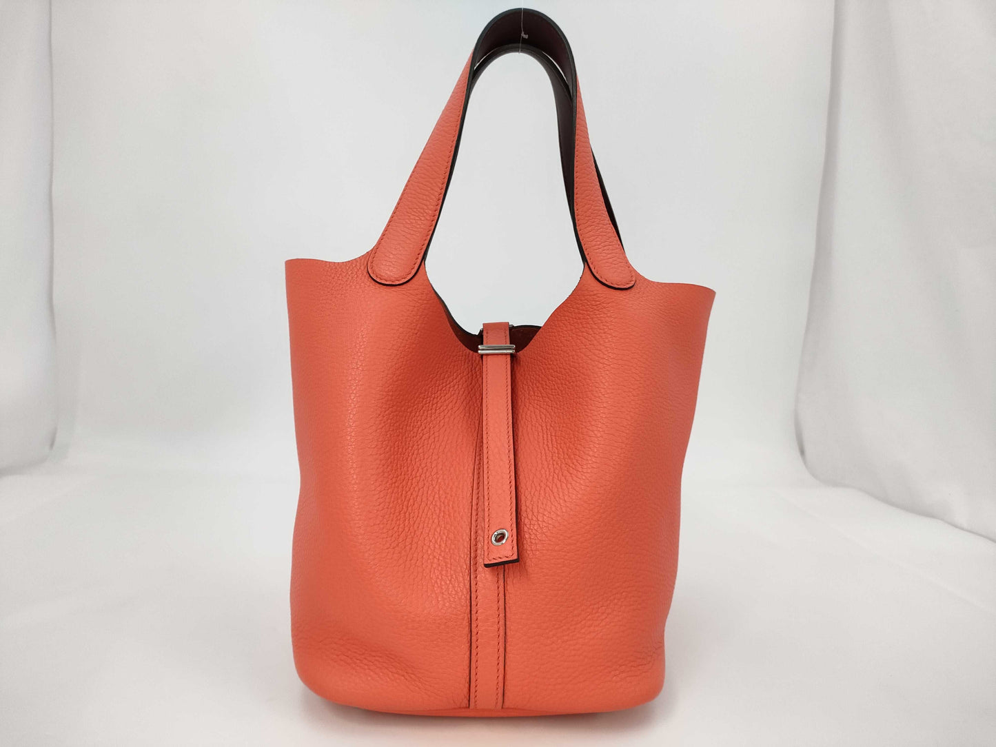 HERMES Picotin Lock MM Taurillon Orange Tote Bag