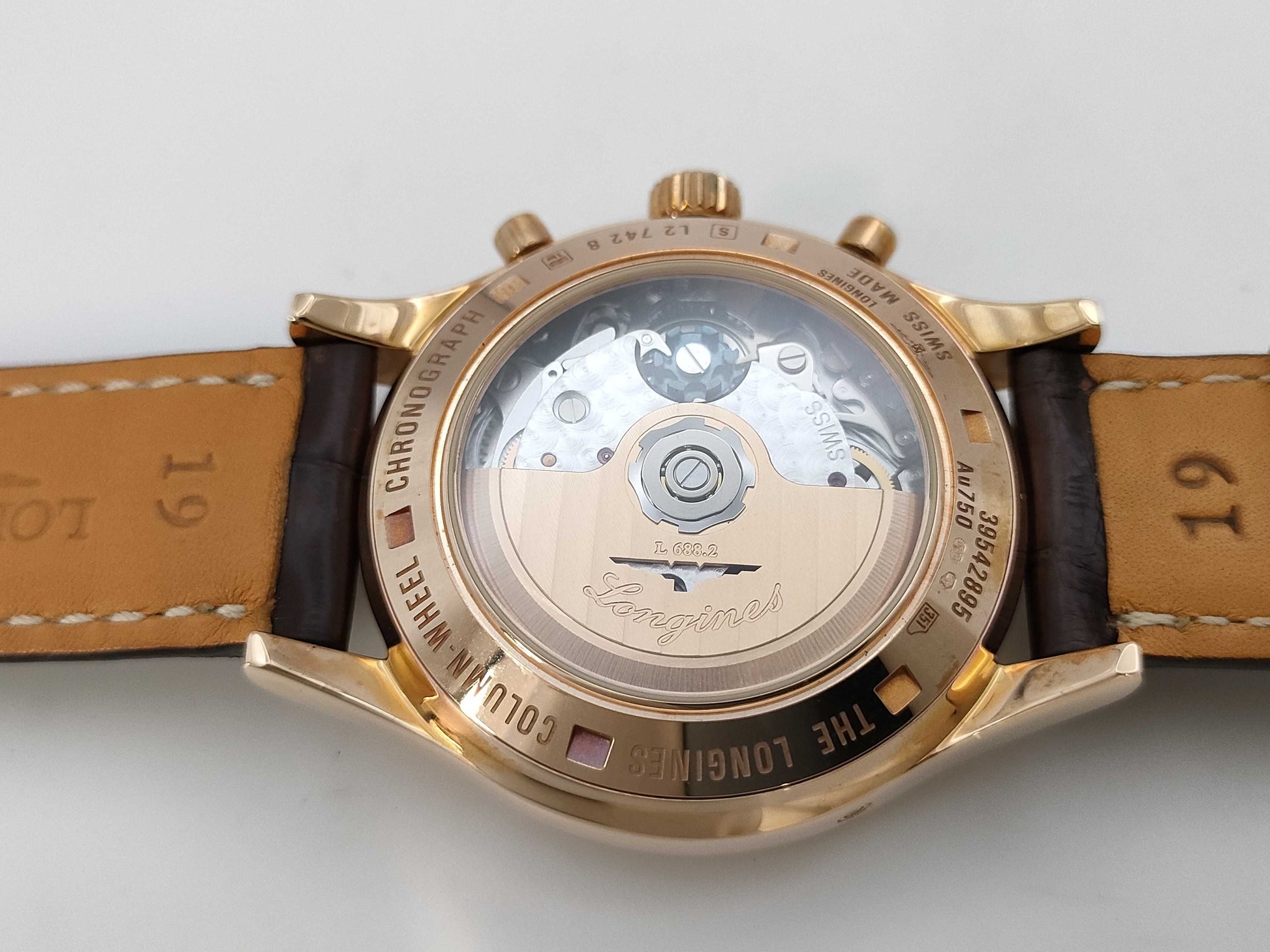 LONGINES Heritage Collection Column Wheel L2.742.8 39542895 Automatic 18K Gold Men's Watch