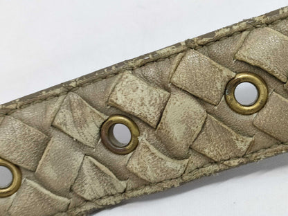 BOTTEGA VENETA Intrecciato Beige Belt