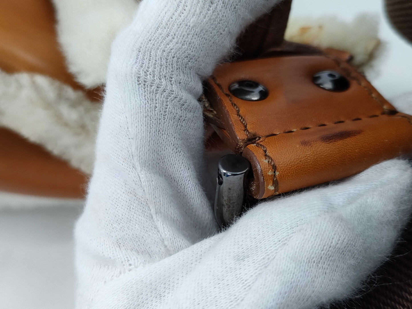 Salvatore Ferragamo One-Shoulder Wool Gancini Shoulder Bag